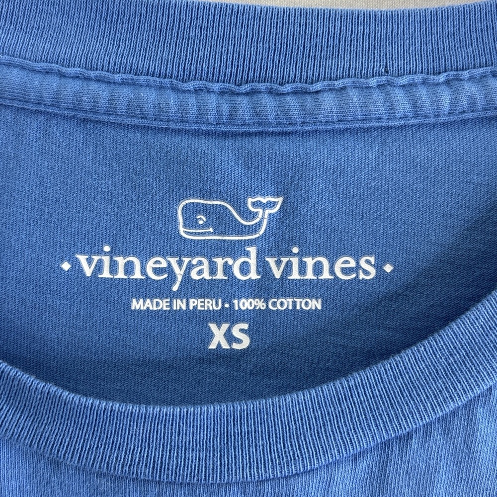 Vineyard Vines Men's XS Blue Field Hockey Crew Neck Long Sleeve T-Shirt Casual - Picture 4 of 9